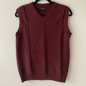 Maroon/Red Vest Sweater
